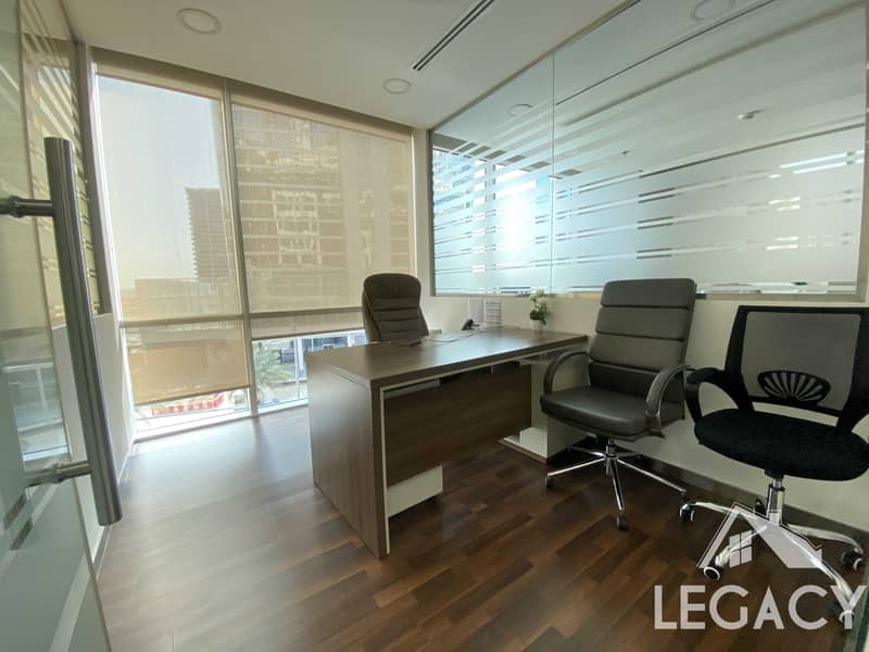 7 Fully Fitted | Partitioned | Furnished | L Shape Office
