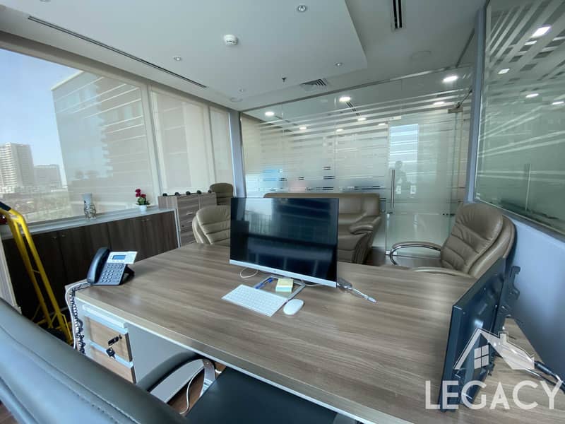 10 Fully Fitted | Partitioned | Furnished | L Shape Office