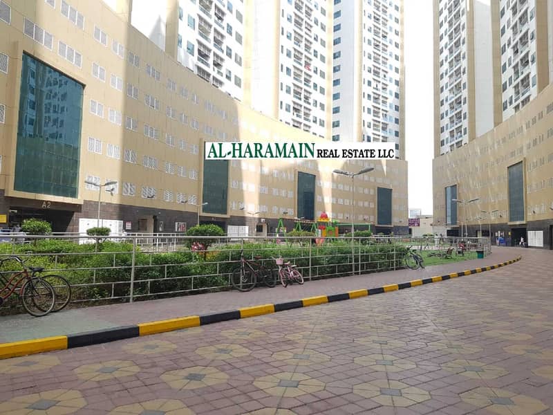 Ajman Peal Towers, 1 Bedroom Hall with Parking for Rent