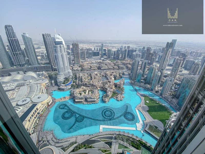 2 High-floor | Luxurious Apartment Located in the World's Highest Building | Full Fountain View