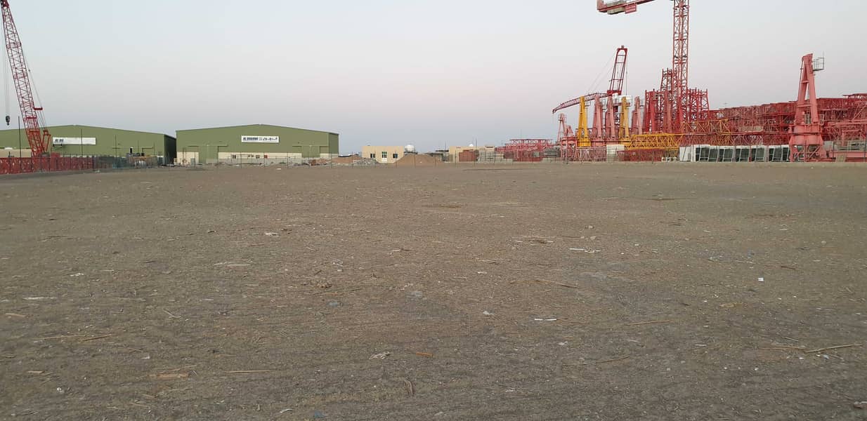 75000 Sq ft Open Land with concrete Flooring and Walls Available in Emirates Modern Industrial, Umm Al Quwain