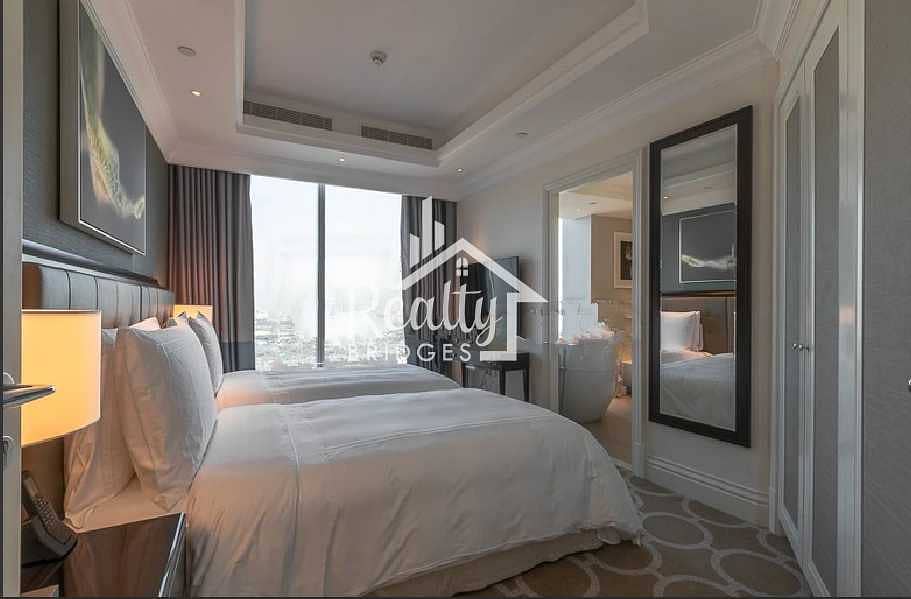 3 3 BR Hotel Apt. with Burj Khalifa View | Fully-Furnished  Pool & Gym
