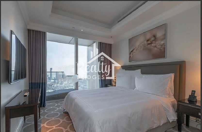 4 3 BR Hotel Apt. with Burj Khalifa View | Fully-Furnished  Pool & Gym