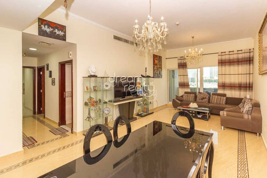 GOOD PRICE/FULLY UPGRADED LARGE 2 BR/FULLY FURNISHED/FITTED KITCHEN/WITH BALCONY/2 PARKING