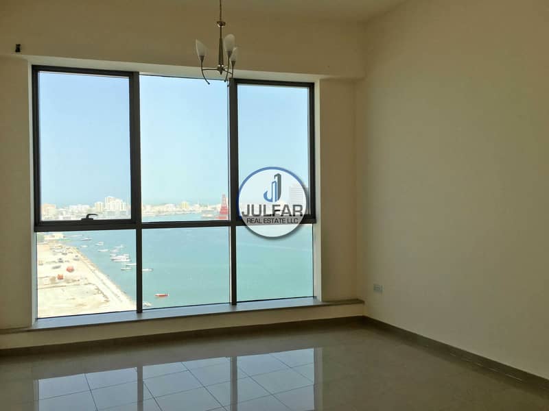 4 Stunning Sea View 1-BHK FOR RENT In Julphar Tower*