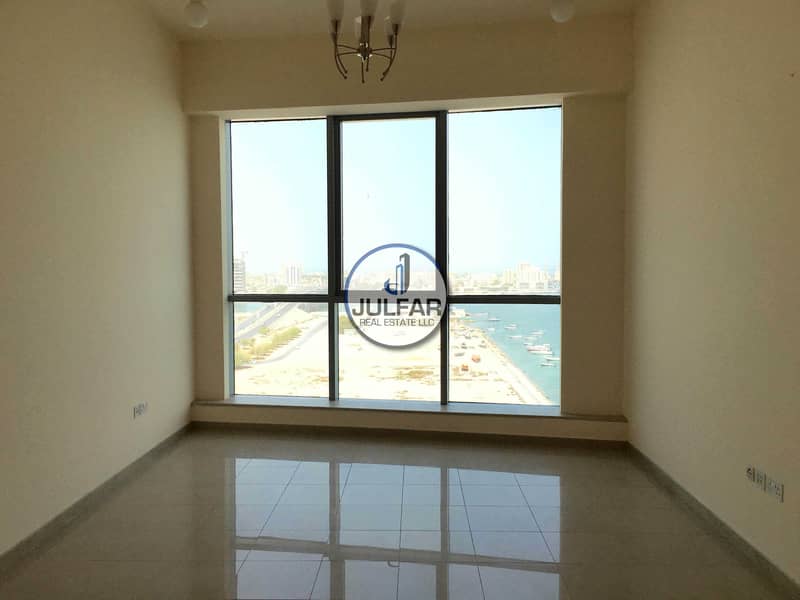 5 Stunning Sea View 1-BHK FOR RENT In Julphar Tower*