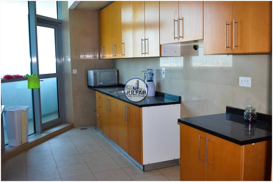 9 Big Size Sea View-1BHK-For Rent |Julphar Tower