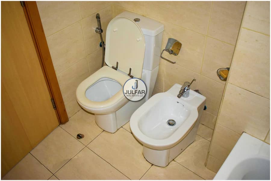 10 Big Size Sea View-1BHK-For Rent |Julphar Tower