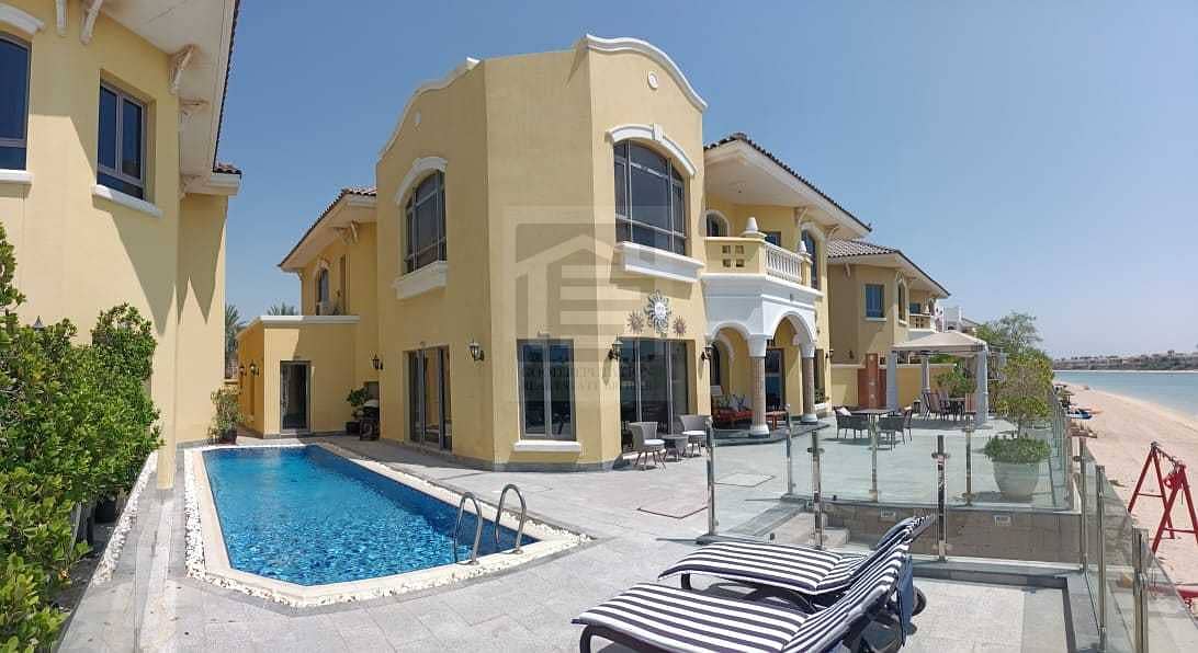 5 HOT OFFER 5 BHK FULLU FURNIHSED VILLA FOR RENT IN PALM JUMIERA ONLY 1.5M