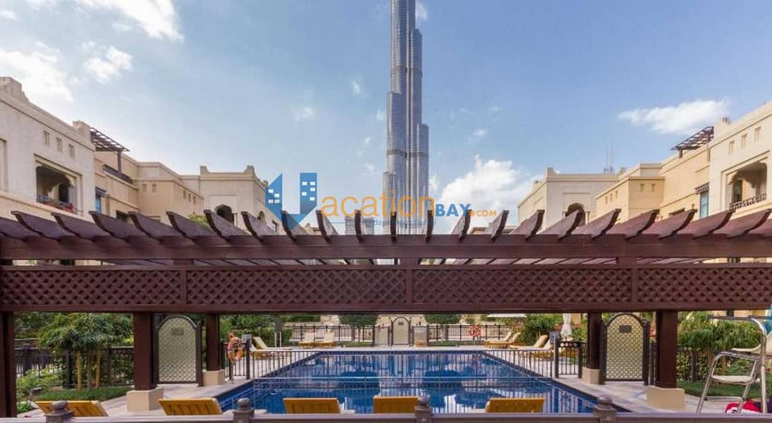 12 Dancing Fountain I Burj Khalifa View Flat In Souk Al Bahar