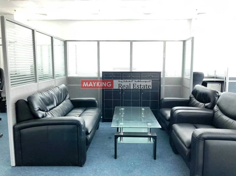 Furnished Office with Partition
