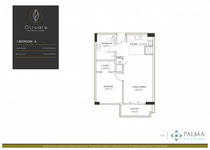 11 Cozy 1 Bed |Olivara Residences| Dubai Studio City
