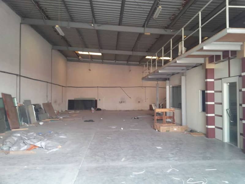 2 4000 s. q feet  warehouse available with two month grace period  in al quoz 1.