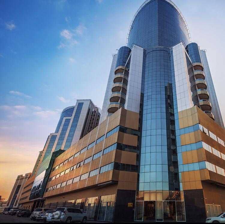 GREAT DEAL. . AMAIZING TWO BEDROOM HALL WITH PARKING IN ORIENT TOWER AJMAN