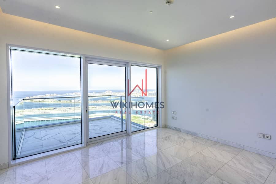10 High Floor | Full Palm View | Private Access to the Beach | High End | Semi-Furnished
