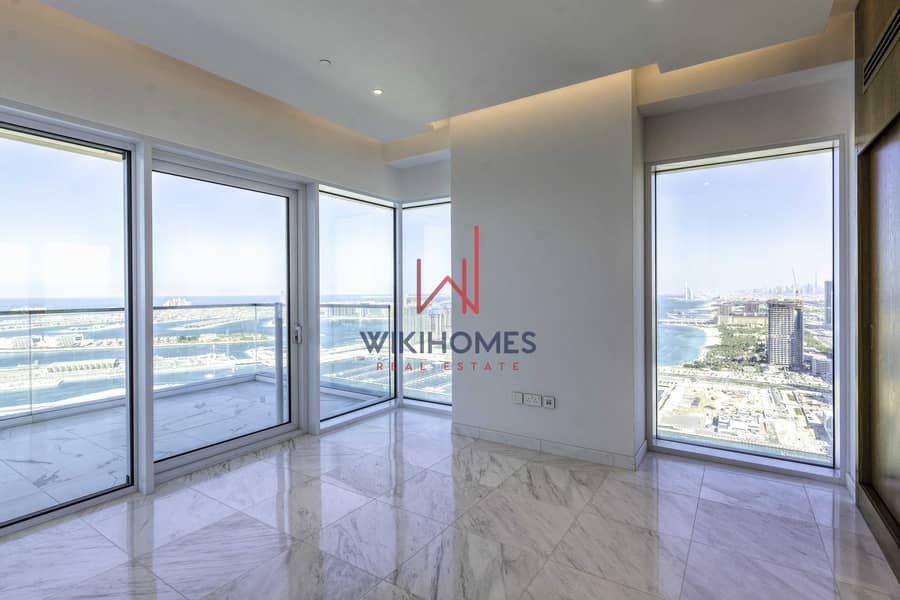 21 High Floor | Full Palm View | Private Access to the Beach | High End | Semi-Furnished