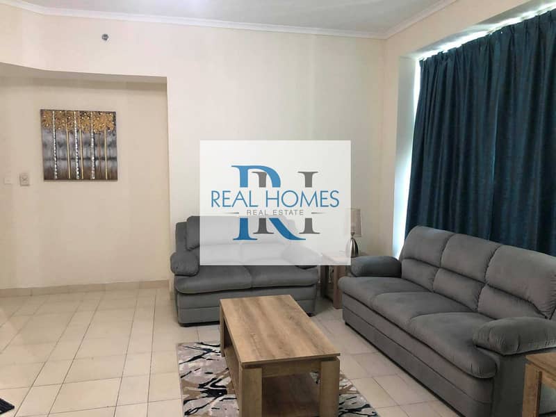 4 Fully Furnished 2 Bedroom with Laundry! Higher Floor! Partial Sea View! MontHly  9500