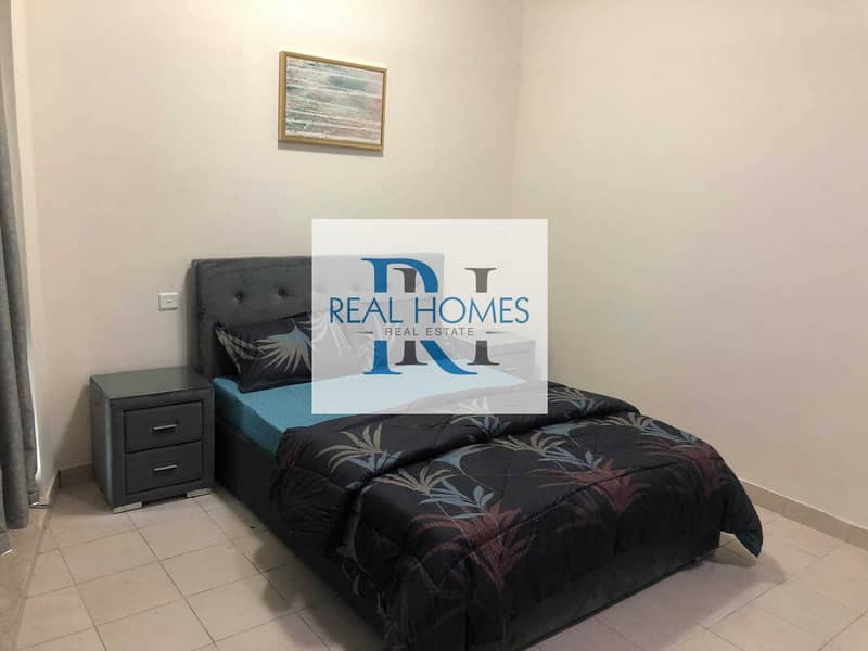 6 Fully Furnished 2 Bedroom with Laundry! Higher Floor! Partial Sea View! MontHly  9500