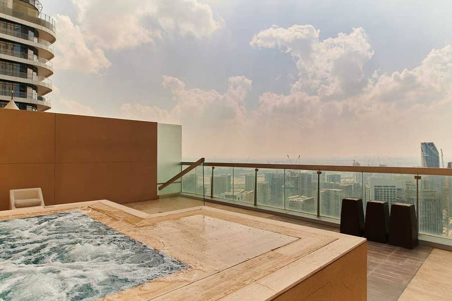 5 Furnished Penthouse w Burj Khalifa view