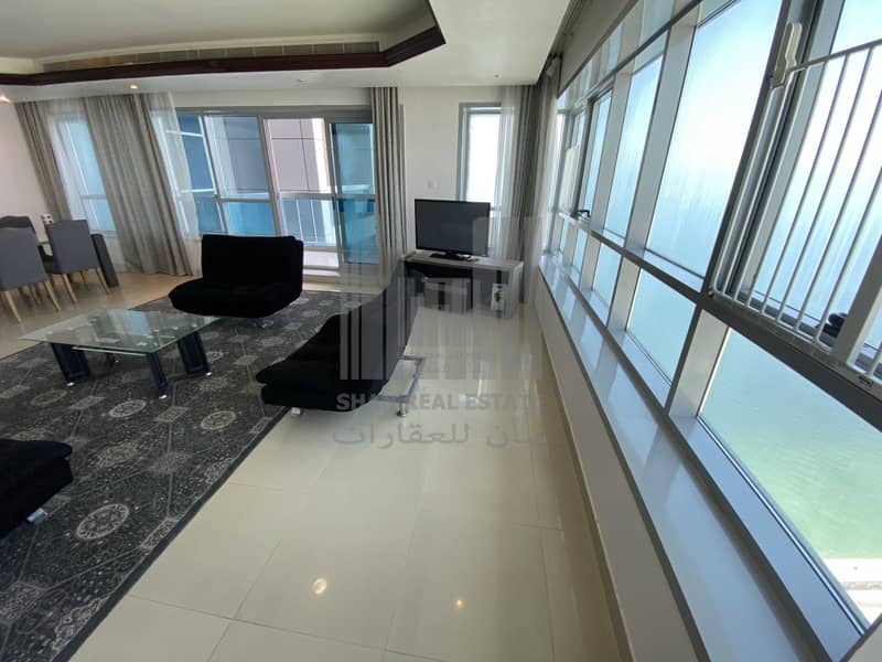 3 WIFI | 2 Bedroom | Sea View | Beach Front | Corniche Tower