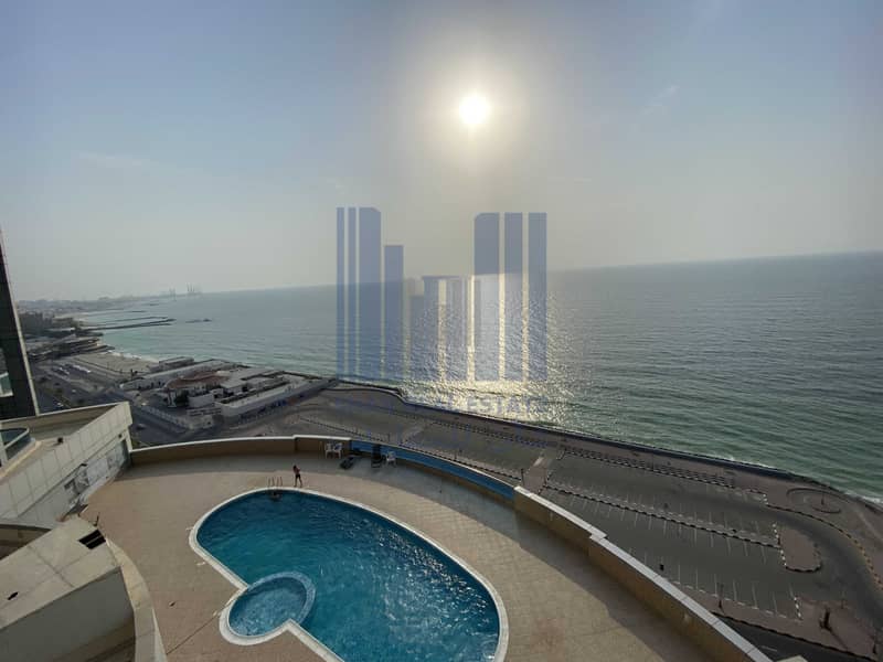 31 Free AC | 3 bedroom sea view Corniche Tower