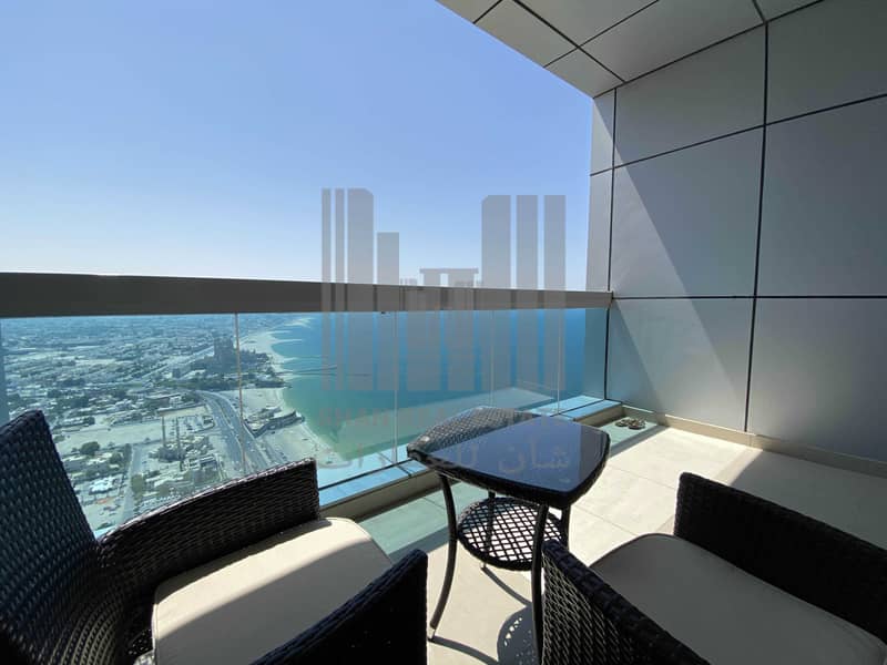 3 Sea View 1 Bedroom Huge Balcony Corniche Tower