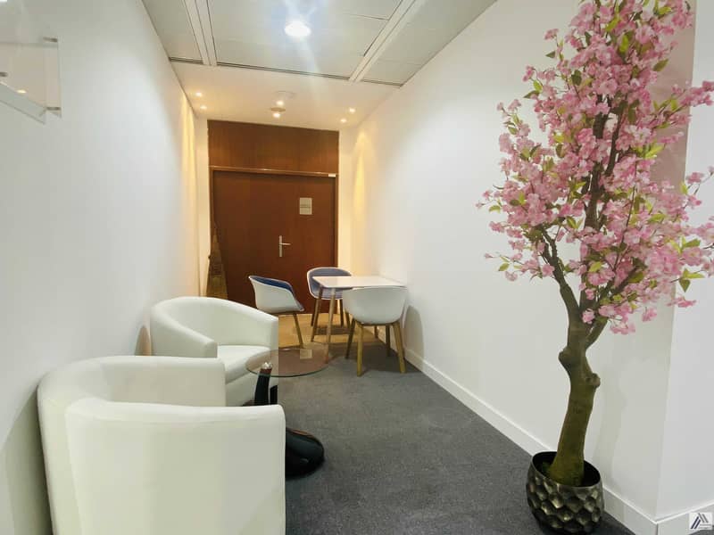 2 Single payment Fully Furnished Serviced  Office suitable for 2 staff/ Linked with Metro