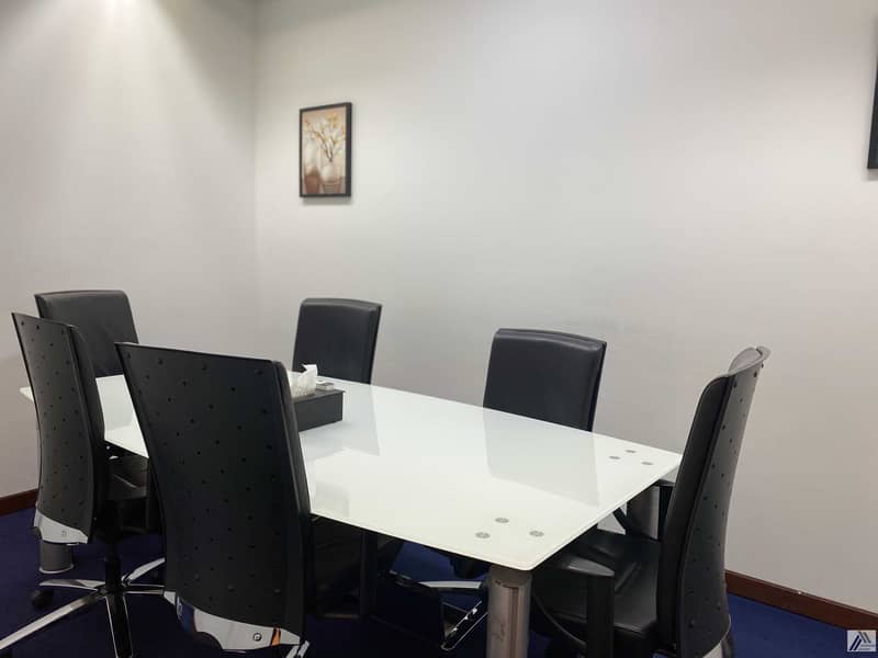 3 Single payment Fully Furnished Serviced  Office suitable for 2 staff/ Linked with Metro
