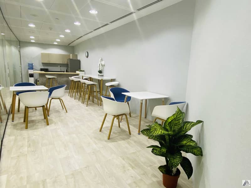 5 Single payment Fully Furnished Serviced  Office suitable for 2 staff/ Linked with Metro