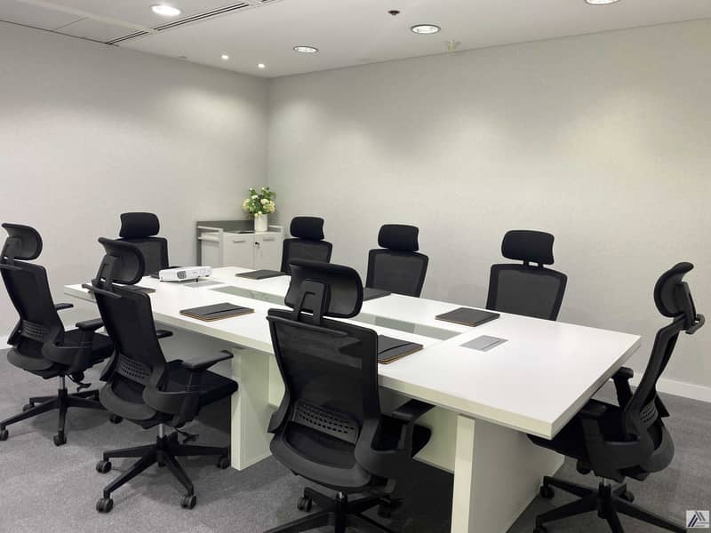 9 Single payment Fully Furnished Serviced  Office suitable for 2 staff/ Linked with Metro