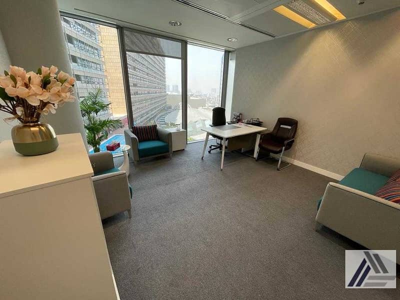 2 Independent stand alone Fully Furnished and Serviced office with 3 cabins linked with Metro