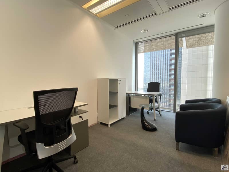 7 Most Desirable Independent Furnished Office With High View In Burjuman Business tower Linked With Metro