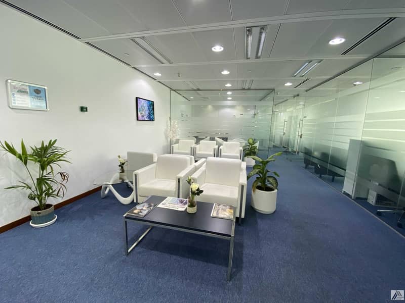 9 Most Desirable Independent Furnished Office With High View In Burjuman Business tower Linked With Metro