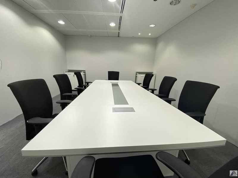 6 Fully Furnished office |Dewa | Internet | Conference room Including | linked with Burjuman mall and Metro