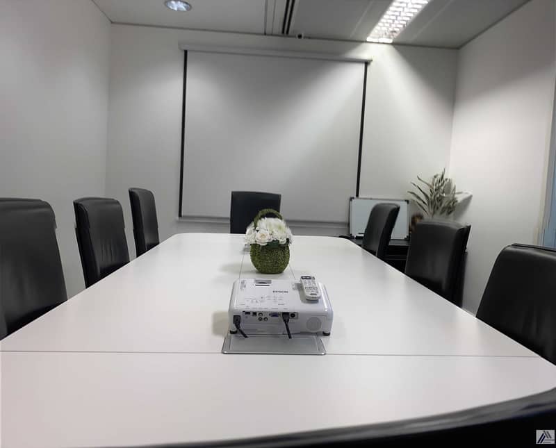 8 Fully Furnished office |Dewa | Internet | Conference room Including | linked with Burjuman mall and Metro