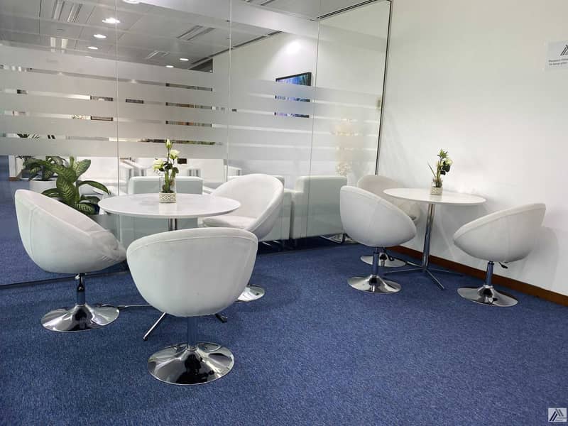 8 Smart Furnished and Serviced Office -Meeting & Conference Room facility -Linked with Metro