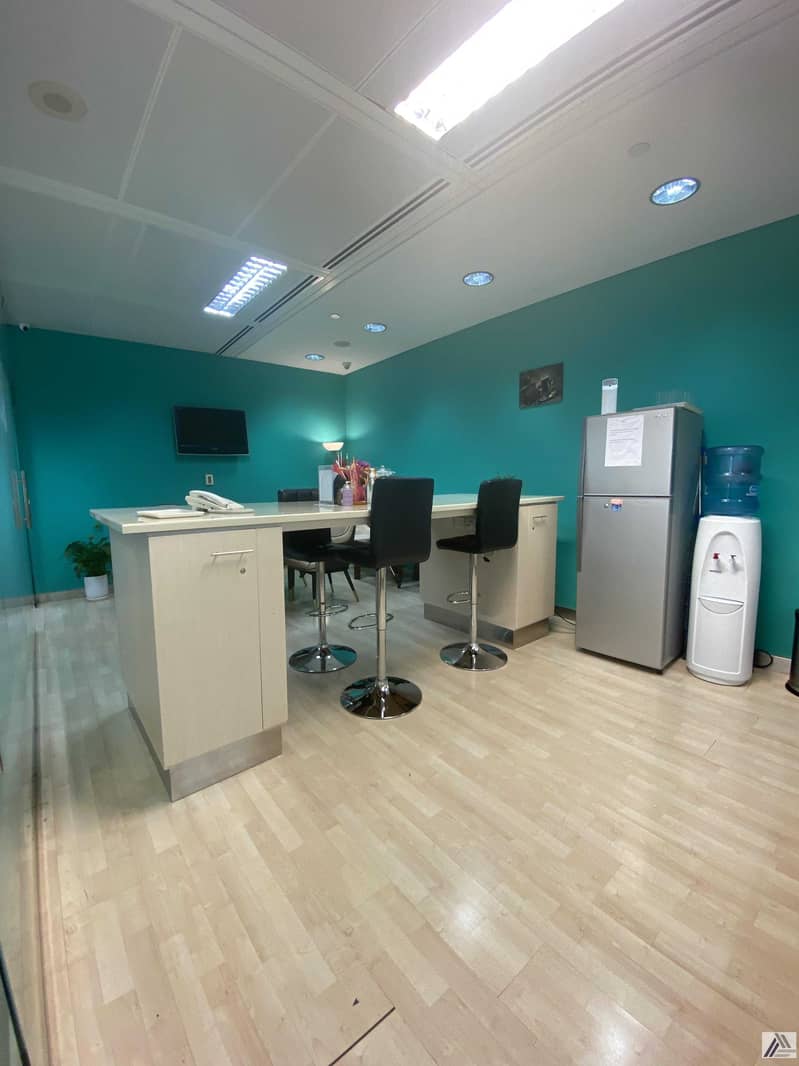 9 Co Working space | Flexi Desk office only AED 12000/-yearly All inclusive| linked with metro and Mall
