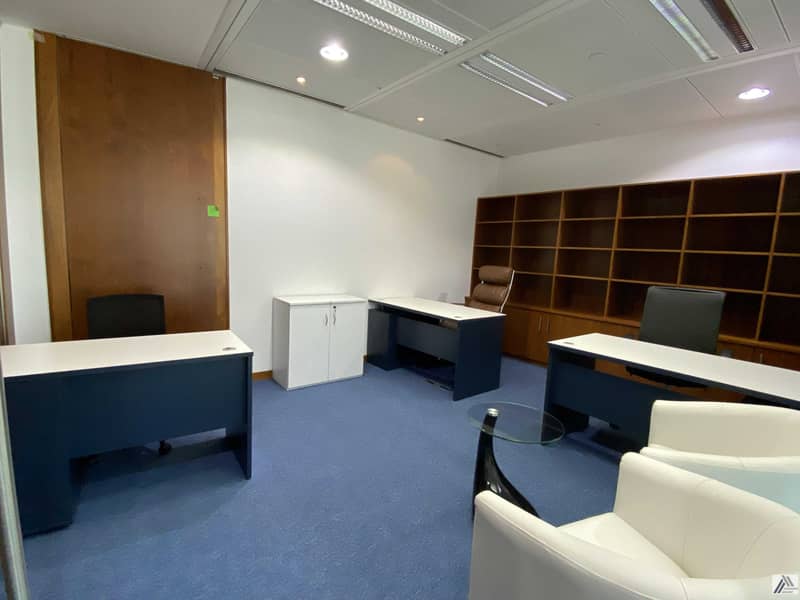 3 ONE PAYMENT - Executives Furnished Office - Dewa Internet including- linked with Metro