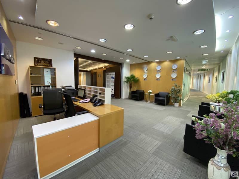 6 ONE PAYMENT - Executives Furnished Office - Dewa Internet including- linked with Metro