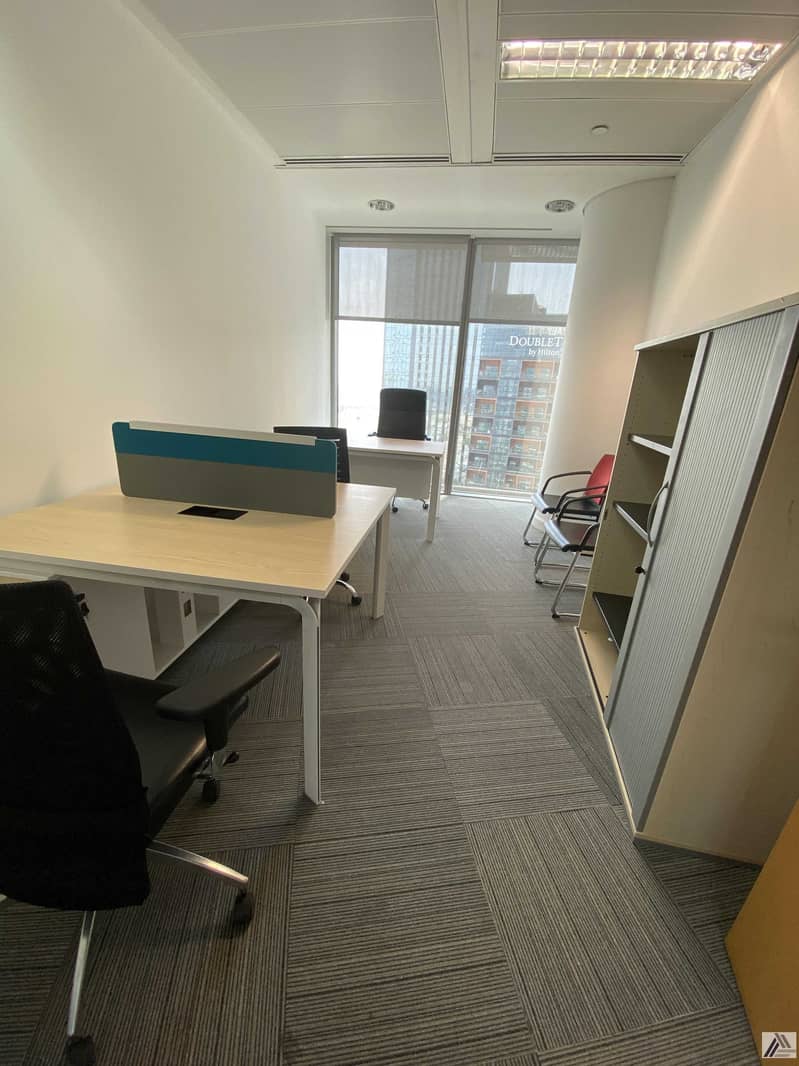 2 Fully Furnished /Serviced / well maintained Office /Linked with Metro and Mall