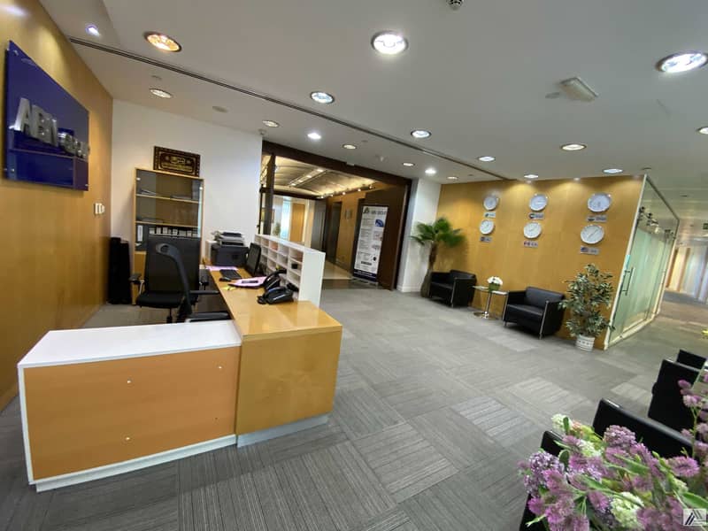 15 Fully Furnished office |Dewa | Internet | Conference room  | linked with Burjuman mall and