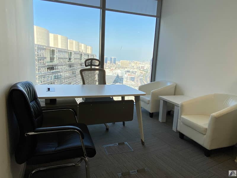 Serviced Furnish Office Suitable for 3 Staff / Dynamic View / Linked with Metro