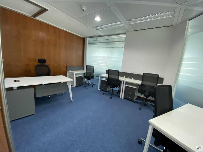 Fully Fitted Furnished Office Suitable for 4 staff /with Conference room facility/ Linked with Metro
