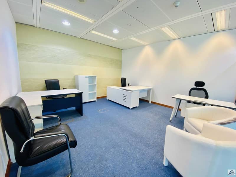 2 Fully Fitted Furnished Office Suitable for 4 staff /with Conference room facility/ Linked with Metro