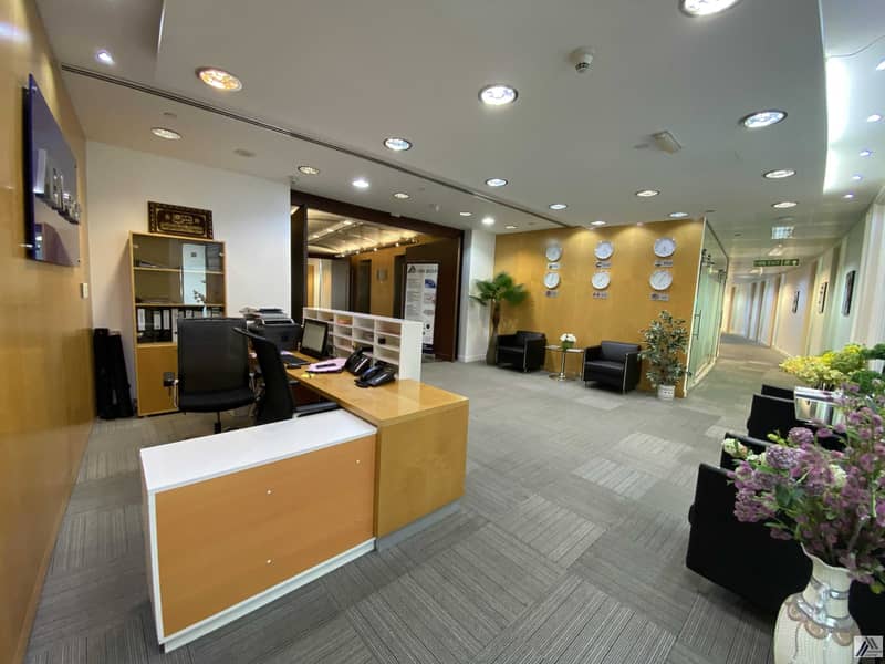 7 Fully Fitted Furnished Office Suitable for 4 staff /with Conference room facility/ Linked with Metro