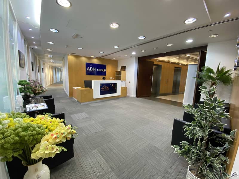 8 Fully Fitted Furnished Office Suitable for 4 staff /with Conference room facility/ Linked with Metro