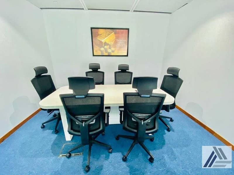 9 Fully Fitted Furnished Office Suitable for 4 staff /with Conference room facility/ Linked with Metro