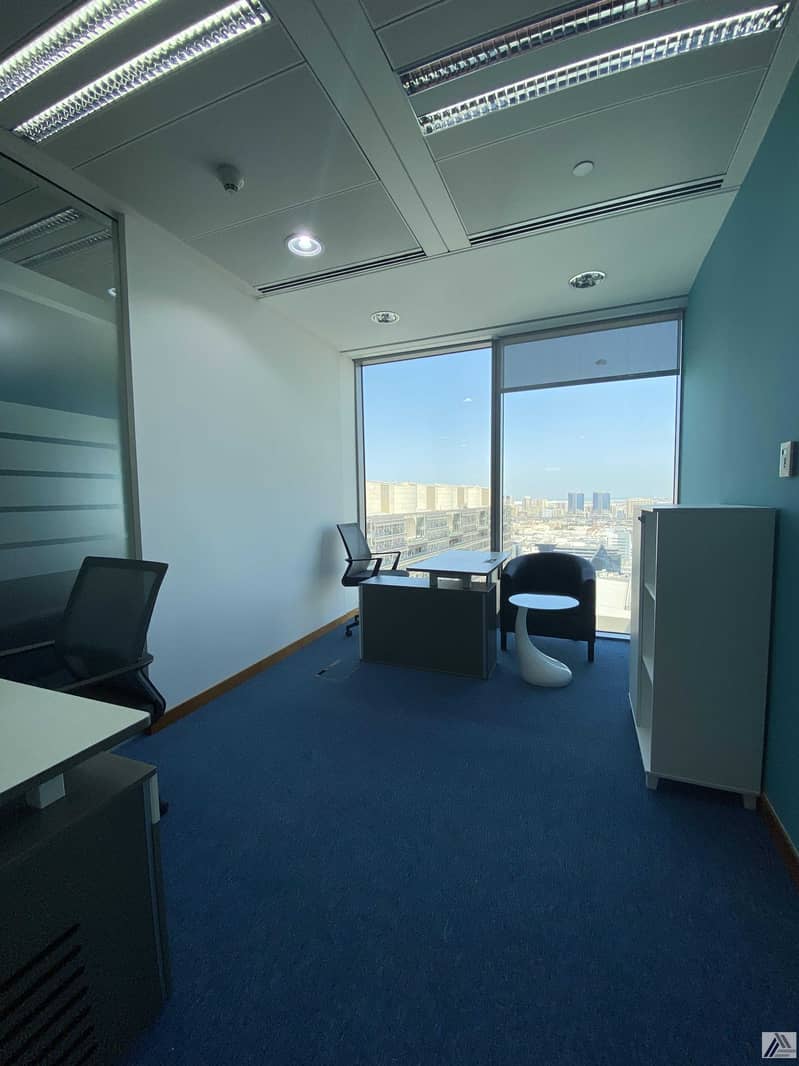 13 Fully Fitted Furnished Office Suitable for 4 staff /with Conference room facility/ Linked with Metro