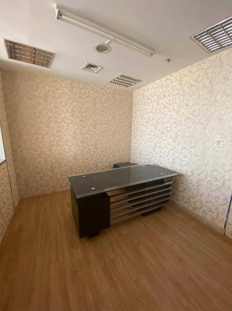 4 Partitioned Office Space for rent in a premium building on Al Makhtoum Road near the Clock Tower Deira