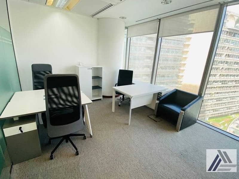 4 Serviced Furnish Office Suitable for 3 Staff / Dynamic View / Linked with Metro